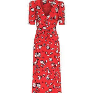 Veronica beard Joia Floral Print Midi Dress size 6